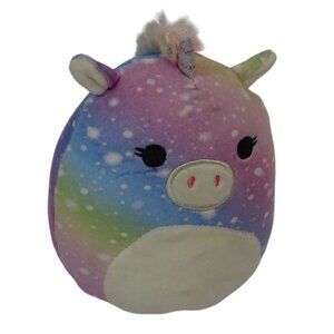 Squishmallows Kellytoy Prim Rainbow Unicorn Plush Toy 6 inch Pastel Soft Toy